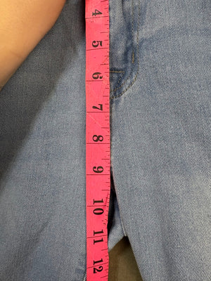 C&amp;A Women's Jeans Straight Medium Wash Size 9 Pre-Owned Distressed Ripped 5