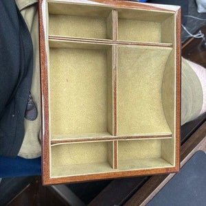 Burl Wood Vanity Tray Used 1