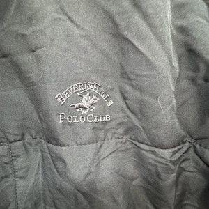Beverly Hills Polo Club Jacket Mens 2XL Black Gray Fleece Full Zip Pockets Logo 3