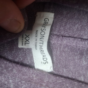 Grayson Threads Women's Purple Coffee Heart Graphic Hooded Sweatshirt XXL 3