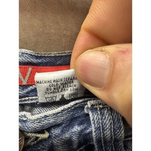 Vokal Jeans Mens 36x31 Blue Baggy Skater Patchwork Wide Leg Denim Hip Hop Y2K 3