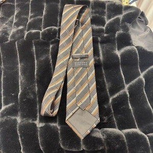 Bergamo New York Tie Mens Classic Silk Necktie Checkered Striped Workwear 1