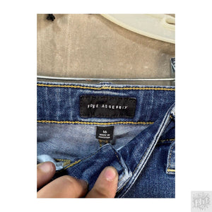 Free Assembly Jeans Women Blue Medium Wash Straight Size 16 Good Used Condition 2