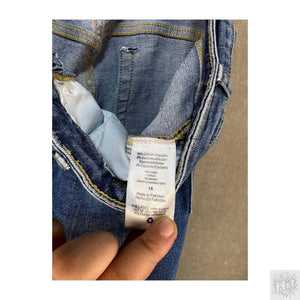 Free Assembly Straight Women's Jeans Size 16 Medium Wash 3