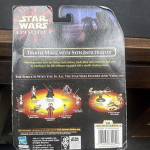 Star Wars Episode I Darth Maul with Sith Infiltrator Hasbro Action Figures NEW 4