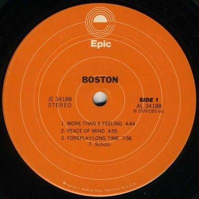 Boston Vinyl LP Record Used Rock Album