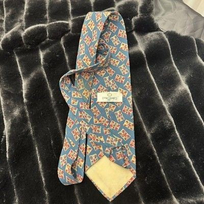 Tom James Tie Mens Silk Necktie Floral Geometric Classic Formal Dress Accessory