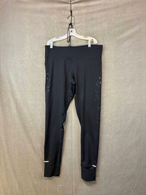 Champion Women's Black DuoDry+ Reflective Running Leggings XL Pre-Owned Slim Fit 1