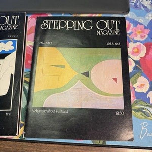 Stepping Out Magazine 1980 All 4 issues Publication About Portland & NW 4