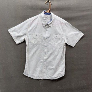 Weatherproof Vintage Shirt Mens Large Short Sleeve Button Up Pockets Casual 1