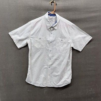 Weatherproof Vintage Shirt Mens Large Short Sleeve Button Up Pockets Casual