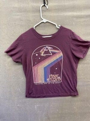 Pink Floyd Band Tee Womens Large Dark Side Of The Moon Pre-Owned Good Condition 1
