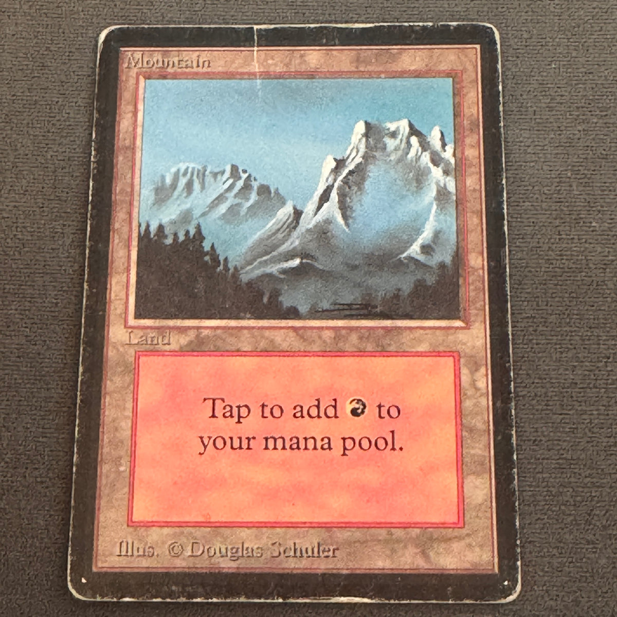 Mountain (B) Limited Edition Beta 298 MTG Magic The Gathering MP #1