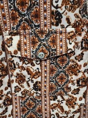 Siren Lily Womens Petite Small Brown White Sleeveless Button Up Boho Top Pre-Own 2