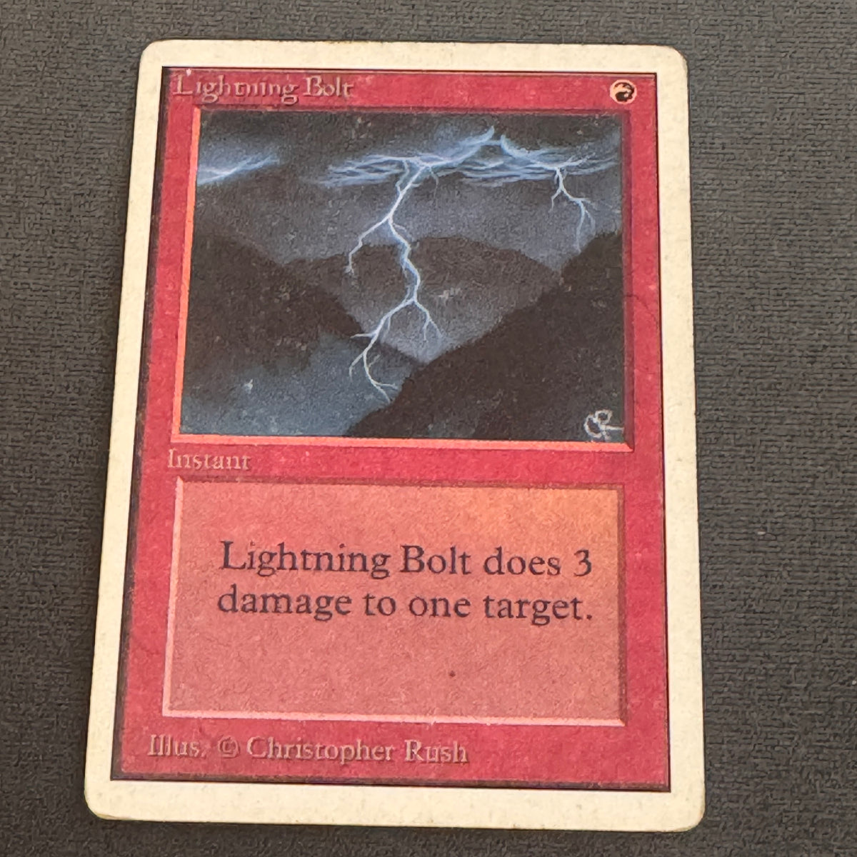 Lightning Bolt Unlimited Edition 162 MTG Magic The Gathering HP