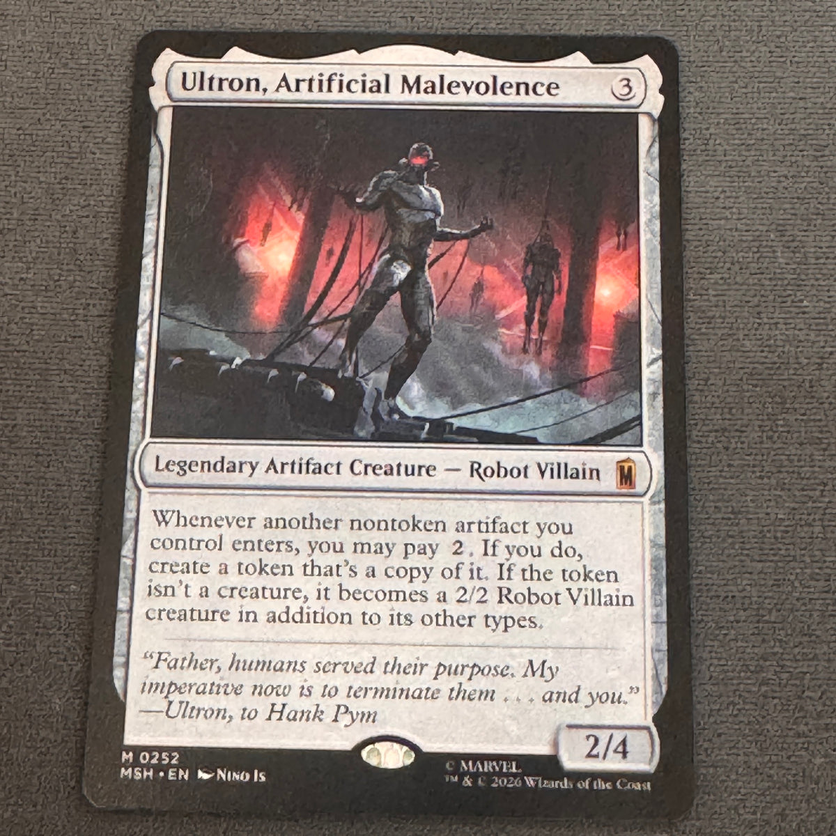Ultron, Artificial Malevolence Marvel Super Heroes 252 MTG MP