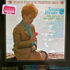 Teresa Brewer Songs For Our Fighting Men Vinyl LP Record Used 2