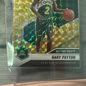 Gary Payton 2020-21 Mosaic #291 Gold Wave Prizm All-Time Greats 4