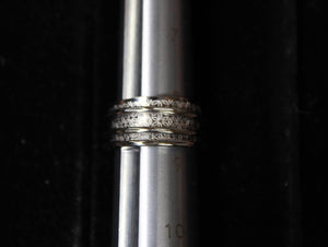 Unbranded Sterling Silver Spinner Ring Size 7.5 Patterned Excellent Condition 1