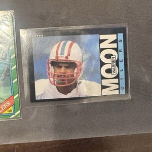 Warren Moon 1985 RC, 1986, 1988, # 251, 350, 103 Houston Oilers HOF Triplet 5