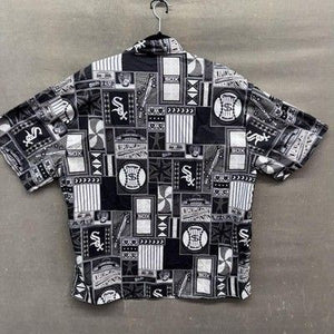 Chicago White Sox Shirt Mens XL Button Up All Over Print Beggars Pizza Promo MLB 2