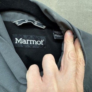 Marmot Jacket Mens Large Gray Softshell Full Zip Zip Pockets Outdoor Hiking 3