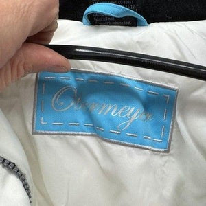 Obermeyer Jacket Womens Juniors 12 White Blue Insulated Ski Snow Winter 11343 4
