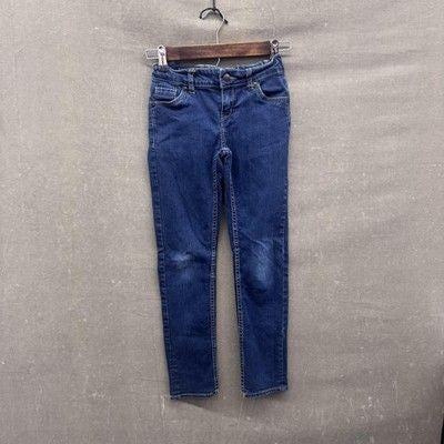Levis Boyfriend Jeans Girls 8 Regular Blue Stretch Denim Skinny Fit Pre-Owned Go