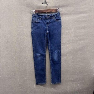 Levis Boyfriend Jeans Girls 8 Regular Blue Stretch Denim Skinny Fit Pre-Owned Go 1