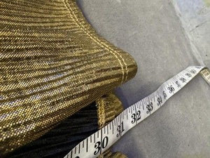 Peach Love California Pants Womens Large Gold Metallic Split Flare Lined Stretch 3