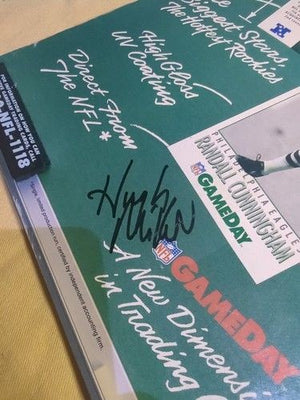 1992 NFL HOF GameDay Program,  Autographed Auto by Lem Barney + Others HOF 4
