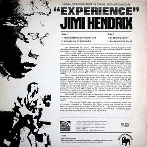 Jimi Hendrix Original Sound Track Feature Length Motion Picture Used Vinyl LP 2