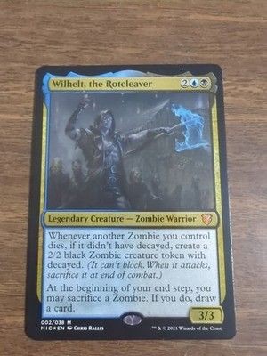 1x Foil Wilhelt, the Rotcleaver - Commander: Innistrad: Midnight Hunt - NM - MTG 1