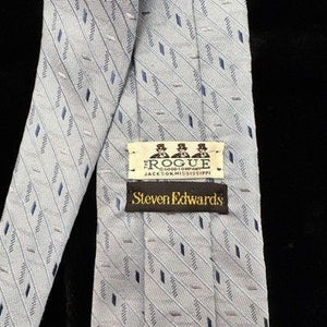 Steven Edwards Vintage Rogue Silk Patterned Neckwear Mens Pre-Owned Made USA 2