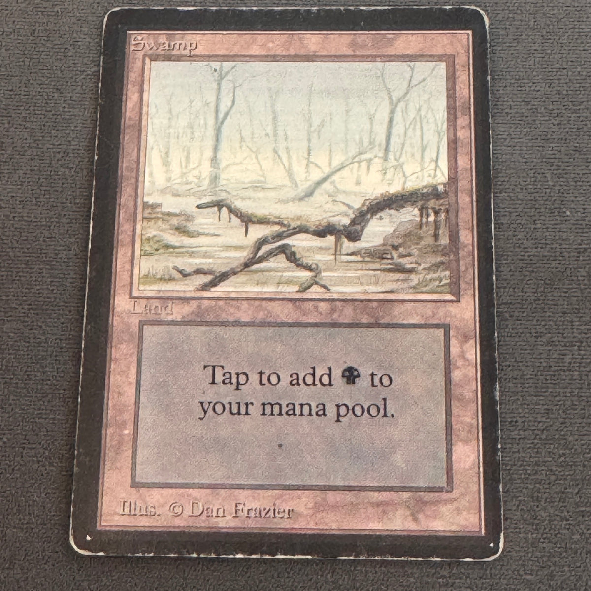Swamp (A) Limited Edition Beta 294 MTG Magic The Gathering LP
