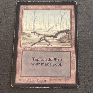Swamp (A) Limited Edition Beta 294 MTG Magic The Gathering LP 1