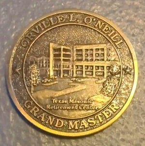 Masonic 2010 Grand Master Texas O’Neil Coin 2