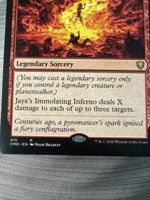 x1 Jaya's Immolating Inferno - Theme Deck Exclusive R MTG Commander Legends M/NM