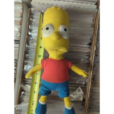 The Simpsons Bart Simpson Plush Doll 10” Stuffed Toy 2005 20th Century Fox