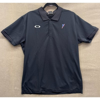 Oakley Hydrolix Regular Fit Men's Size 2XL Solid Black Short Sleeve Polo Shirt