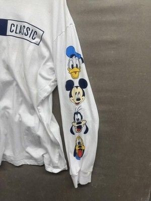 Disney Shirt Mens Medium Stay Classic Mickey Donald Goofy Pluto Long Sleeve 5