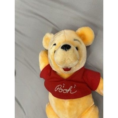 Vintage Disney 14" Jointed Winnie the Pooh Musical Bear Plush Toy (No Music)