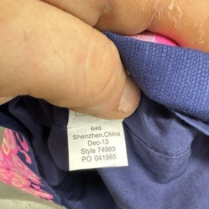Lilly Pulitzer Dress Womens 6 Navy Delia Shift Fountain Hopping Engineered NWOT 5