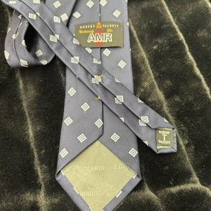 Robert Talbott Tie Mens Geometric Diamond AMR Polyester Necktie Made in USA Clas 1