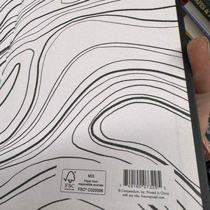 Compendium Guided Travel Journal Black Hardcover Notebook Pre-Owned 4