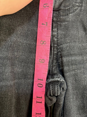 Lee Rider Black Denim Jeans 28 Bootcut Good Condition Five Pockets 3