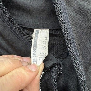 Mondetta Jacket Womens Medium Black Full Zip Mesh Panel Pockets Athletic Running 5