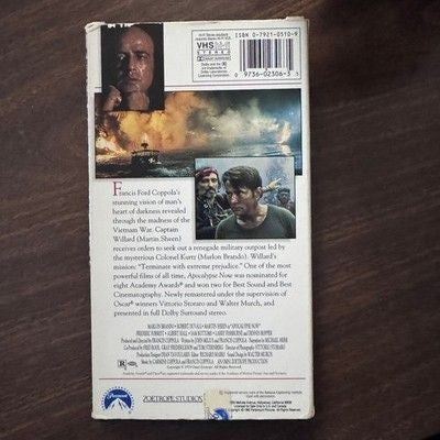 Apocalypse Now VHS Video Tape Movie Francis Ford Coppola Classic Film