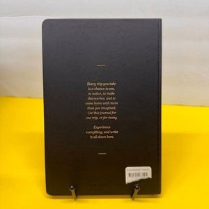 Compendium Guided Travel Journal Black Hardcover Notebook Pre-Owned 1