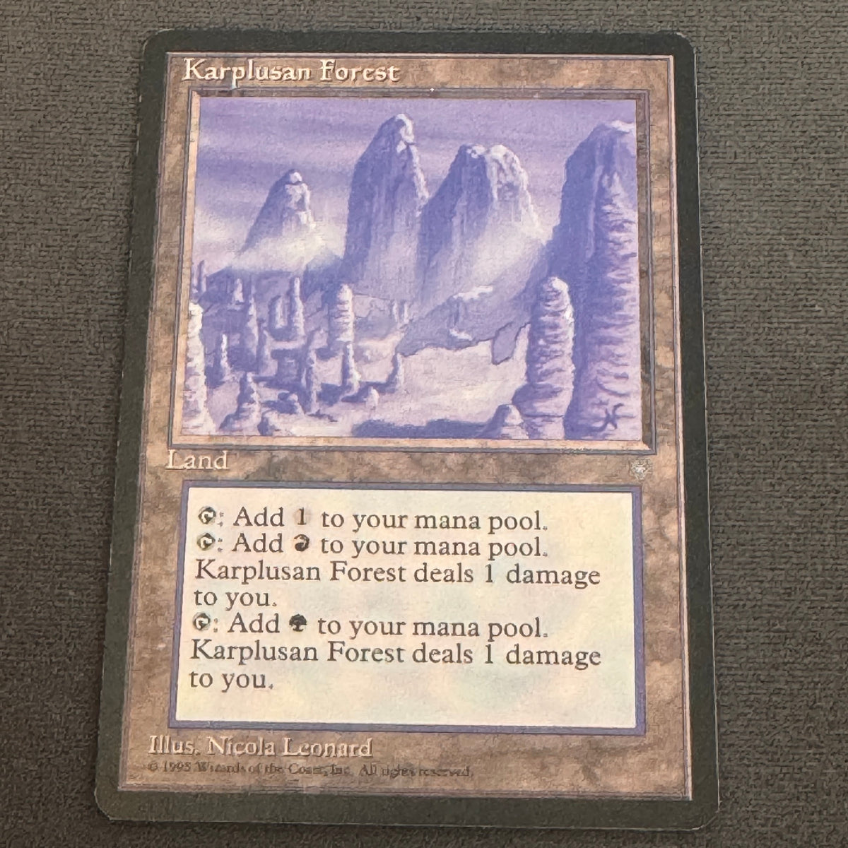 Karplusan Forest Ice Age 356 MTG Magic The Gathering MP